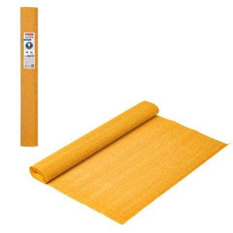 Бумага гофр. Brauberg Fiore 180 г/м2 светло-оранжевая (576) 50х250 см 112610 цена за 4 шт , 